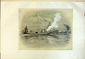 Original Old Antique Print Family Nomadic Tribe Cashmere Boat River