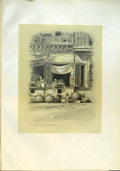Original Old Antique Print Bazaar Delhi India Selling Jugs