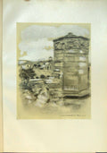 Original Old Antique Print Tower The Winds Athens Greece