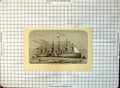 Old Print Great Eastern Laying Atlantic Cable Steamship Masts Funnels C1888 127G