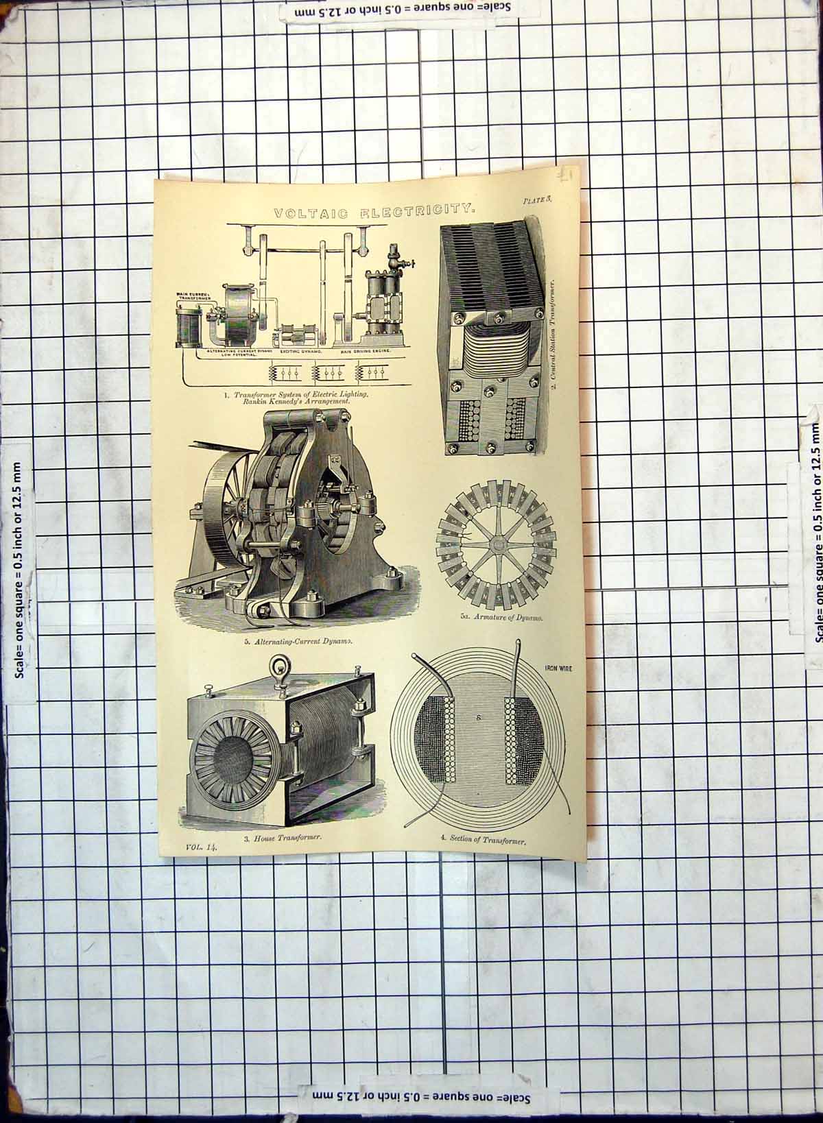 Old Voltaic Electricity Transformer System Electric Lighting Dynamo 154G