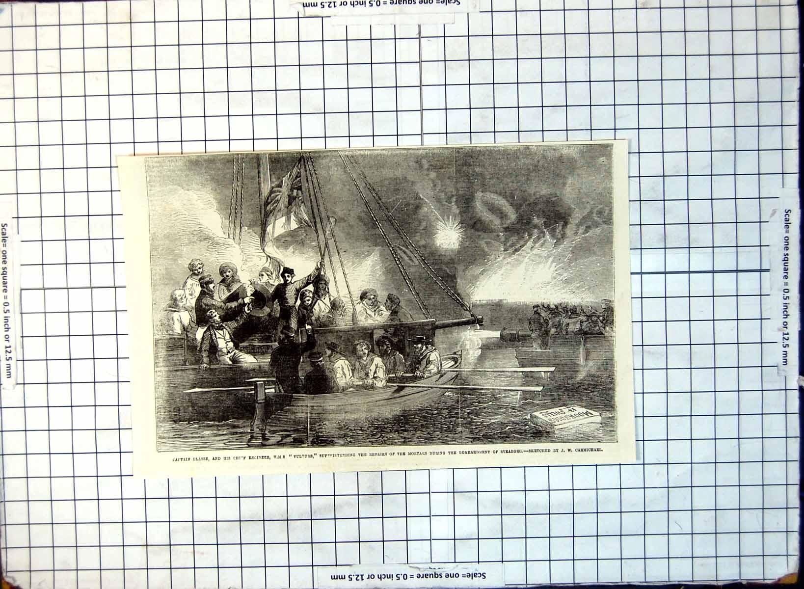 Old Captain Chief Engineer H.M.S. Vulture Repairs Mortars Sveaborg 159G