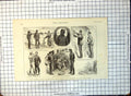Antique Old Print Recent Naval Maanoeuvres Humours Coaling Red Fleet 1892 161G