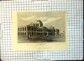Old Print Presidency College Madras Exterior View Archways Palms 1872 175G 19th