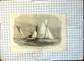 Antique Old Print Royal London Yacht Club Match Gnome Zillah Off Southend 178G