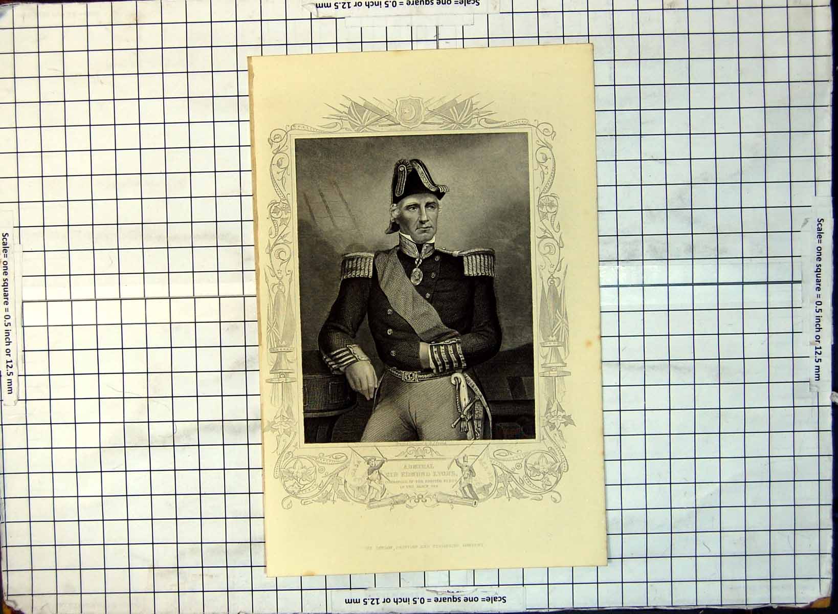 Old Admiral Sir Edmund Lyons Commander British Fleet Black Sea C1865 184G 19th