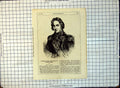 Antique Print Horatio Nelson Portrait Sash Lost Arm Sketch Decorations 186G 19th