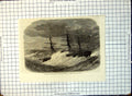 Old Turkish Iron-Clad Frigate Sultan Mahmoud Heavy Sea Waves 1866 189G Victorian