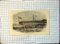 Old Launch Floating Battery Thunderbolt Millwall Huge Crowds 1856 211G Victorian