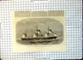 Old British North American Royal Mail Steam-Ship Russia Cunard Line 216G