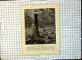 Old Print Bell-Rock Lighthouse Turbulent Seas Night Time Sailing Ship 235G