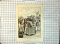 Old Print Queen Presiding First Distribution Victoria Cross Horseback C1901 247G