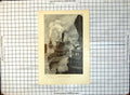 Old Print Nudging Greatocean Liner Drawn Edwin B Child Boats Harbour 295G