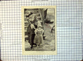 Antique Print First Paddle Mother Hing Daughter Feet Just In Water 1893 308G