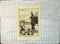 Old Seaside Holiday Child Atop Moored Boat Digging Sand Apron 1888 310G 19th