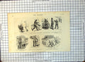 Old Comic Strip Sounding Retreat And Copy Yorkshire Post Wail 1886 326G 19th