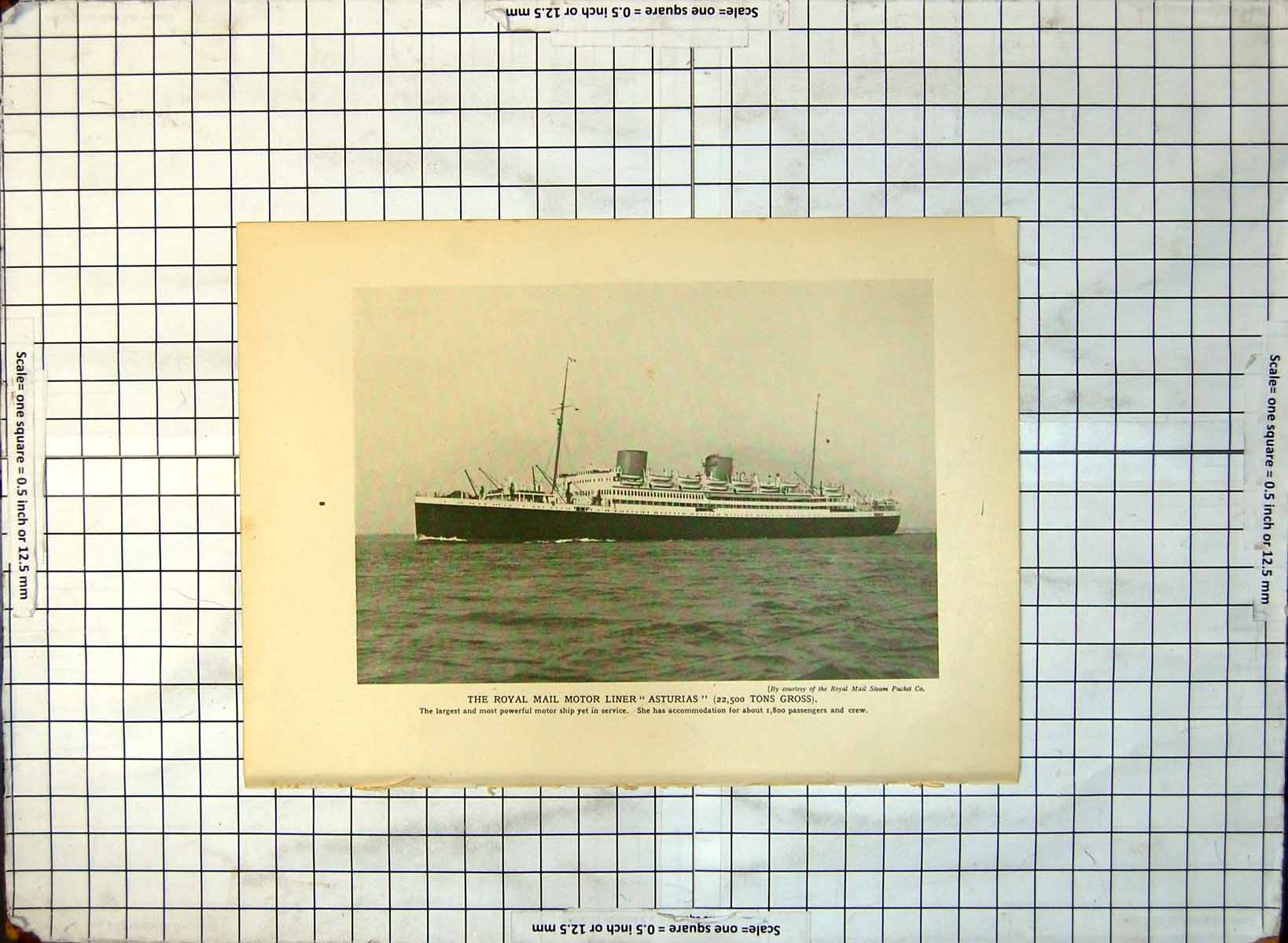 Old Royal Mail Motor Liner Asturias His Majesty'S Yacht Britannia 406RG