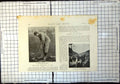 Old Antique Print Irish Secretary Golfing Dangers Coacch Overturned 1895 19th