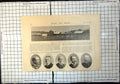 Antique Old Print Oxford Cambridge Cricket Match Portraits Gilmour Peel 1897