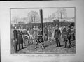 Antique Print International Gymnastic Festival Stockholm Tossing Caber 1891