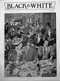 Old Print Goodwood Luncheon On Lawn Royal Mail Steamers Coach Line 1894 19th