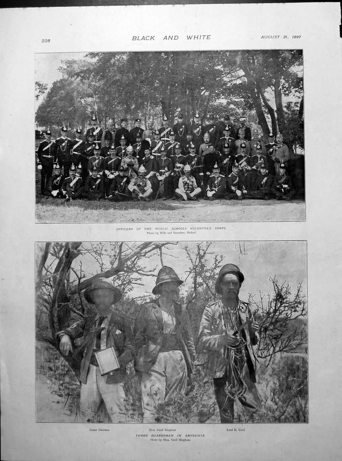 Old Officers Volunteers Guardsmen Abyssinia West Indies Cricket 1897Victorian