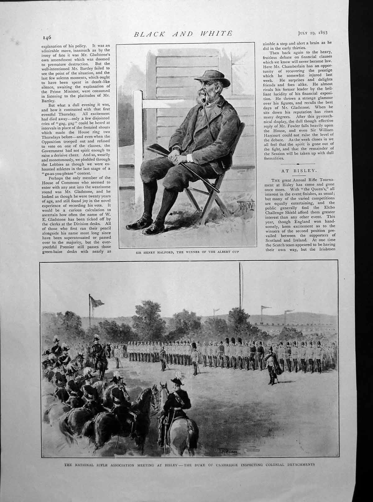 Old National Rifle Association Bisley Portraits Leading Batsmen 1893Victorian