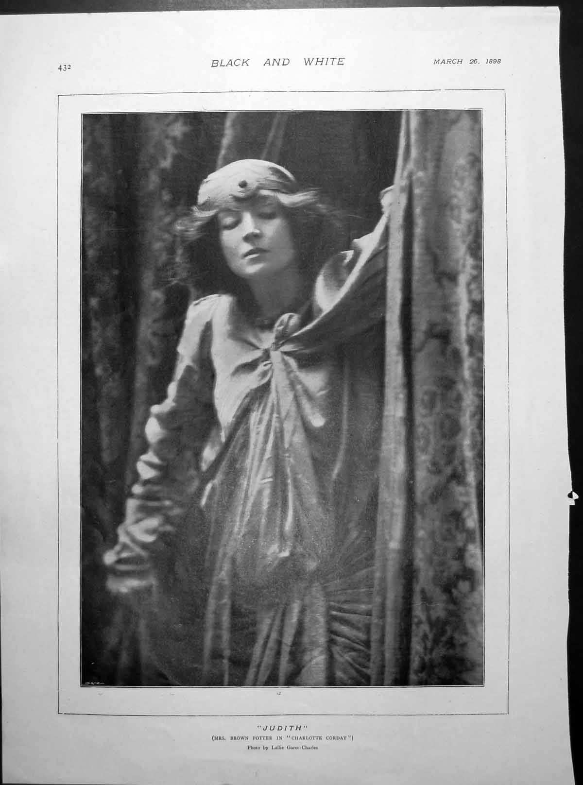 Old Antique Print Judith Mrs Brown Potter Golf Calabar West Africa 1898 19th