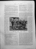 Antique Print Lord Hawke'S Team Heading Cape Ship Bradford Dye Works 1898 19th