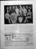 Old Print Council Indian Football Association And Challenge Trophies 1895 19th