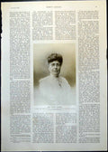 Old Antique Print Mrs Carry Farmer An Earthly Paradise L Alma-Tadema 1910 20th