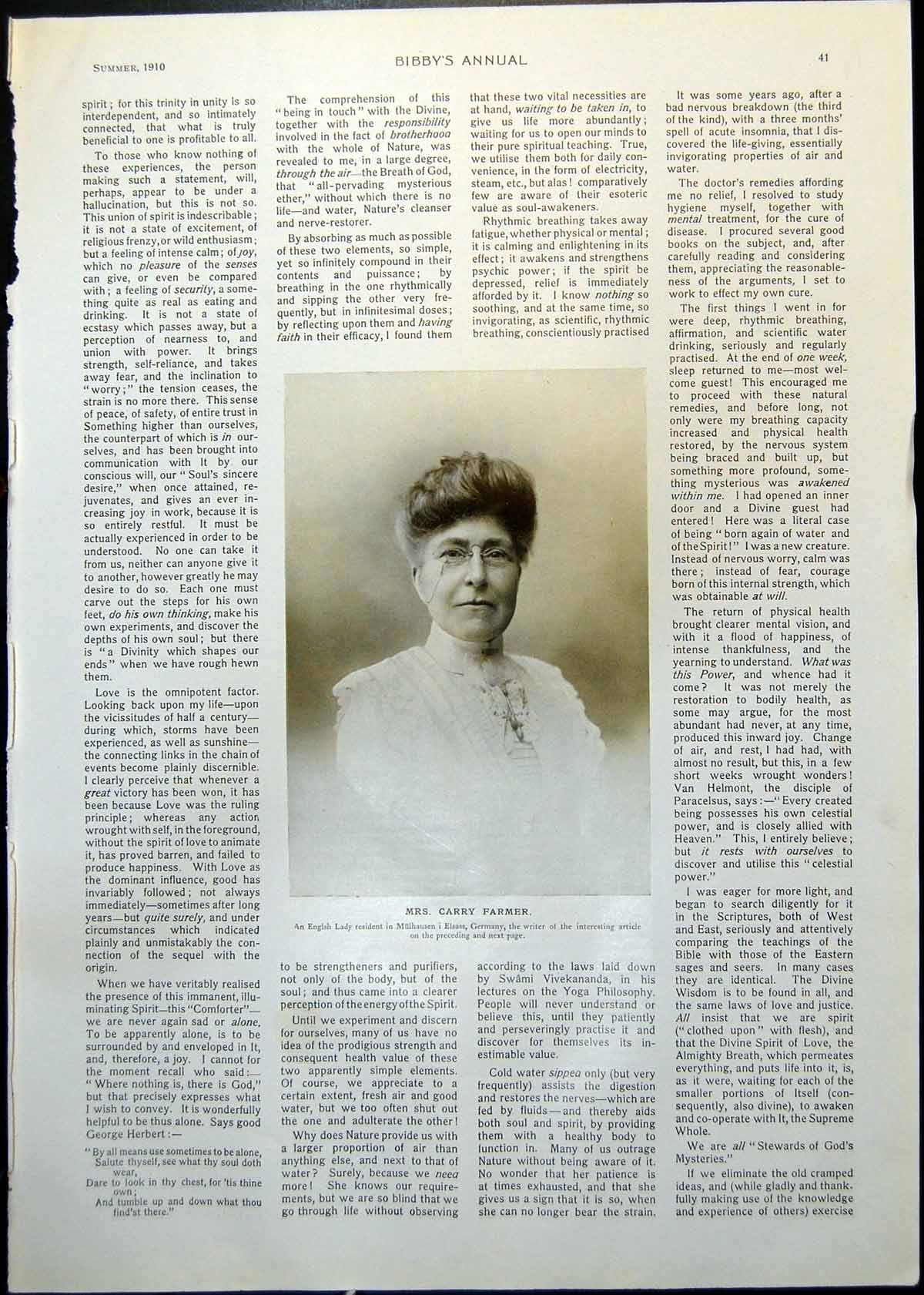 Old Antique Print Mrs Carry Farmer An Earthly Paradise L Alma-Tadema 1910 20th