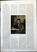 Old Print Mr Booker T. Washington Babylonian Marriage Market E Long 1910 20th