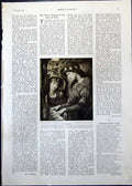 Original Old Antique Print St. Cecilia Jm Strudwick Nebula In Sagittarius 1910