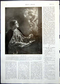Old Print St. Cecilia From Painting Naujok Gloria In Excelsis Organ 1911 20th
