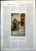 Antique Old Print Love Divine G Manton Nazareth Garden Eden Hugh Riviere 1911