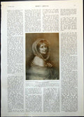 Antique Old Print Kathleen Mavourneen Ce Marshall Bloodhound Mother Pups 1911