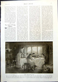 Old Print Children'S Tea H Allingham Lord Northcliffe Herr B-Hollweg 1911 20th