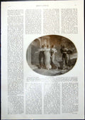 Antique Old Print Christian'S Reception Palace Beautiful Mr James Allen 1912
