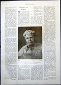 Antique Old Print Mrs Annie Besant Theosophical Lady Hamilton Spinster 1912
