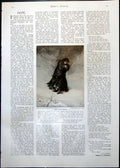 Antique Print F Walker Lost Path Lady Snow Hope Nursing Love J Reyns 1912 20th