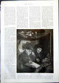 Antique Print Quentin Matsys Moneylenders John Knox Preaching D Wilkie 1912