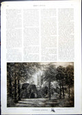 Antique Old Print Camille Force Canterbury Cathedral Burnand Peter John 1912