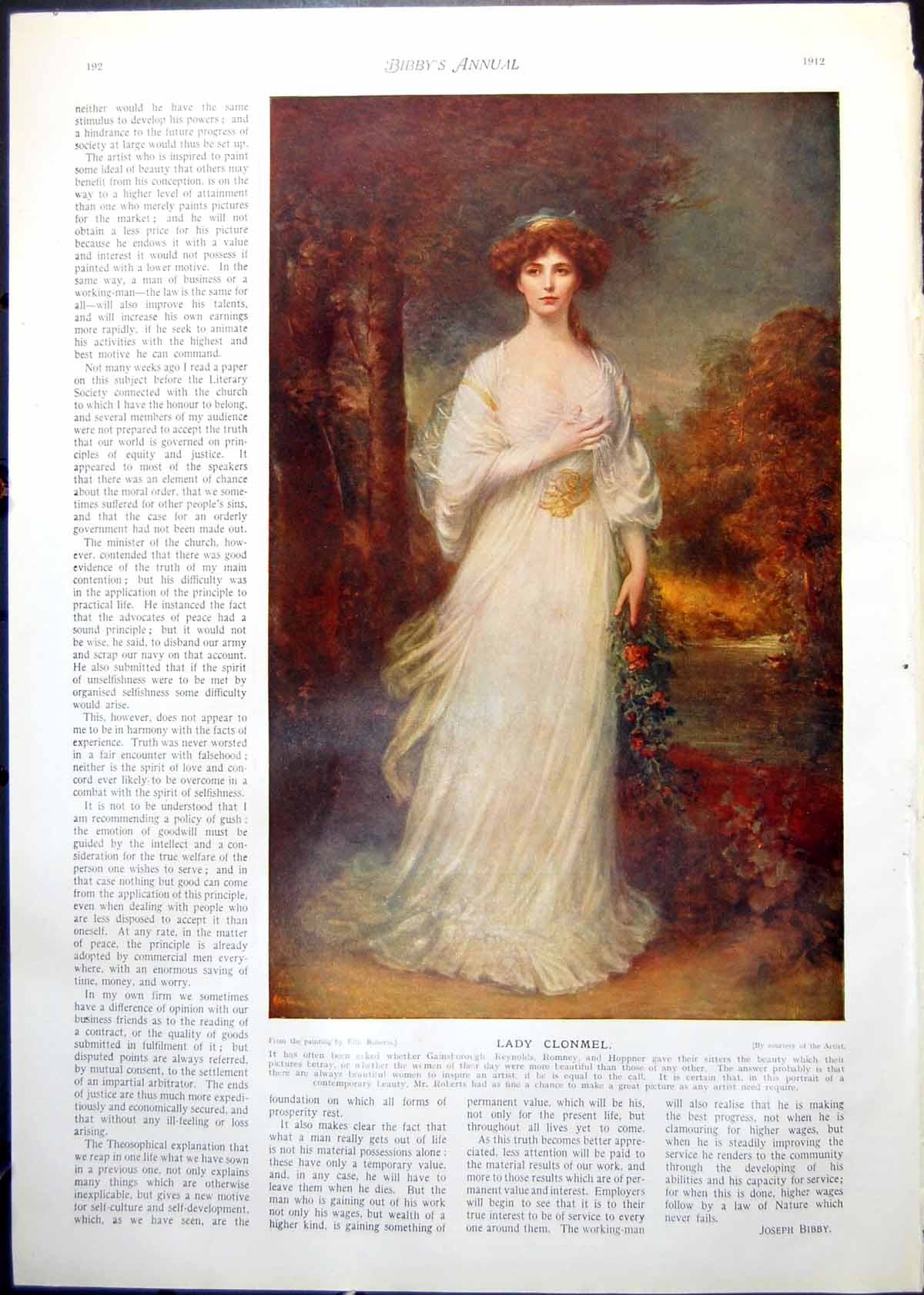 Old Print Ellis Roberts Lady Clonmell King Charles Ii Visiting Wren 1912 20th