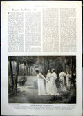 Antique Print Dante Mourning Beatrice M Rieder Departing Day K Keffner 1913