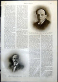 Old Print Robert Cecil Earl Grey Defending Their Country Tattegrain 1913 20th