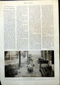 Old Antique Print Dutch Flower Girl National Dress Daughter Ghetto 1912 20th