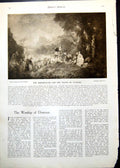 Old Antique Print Embarking Island Cythera A Watteau Hannibal Cicero 1912 20th