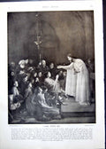 Old Print Come Unto Me J Wencke Jesus Congregation Disciples Emmaus 1912 20th