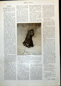 Antique Print Lost Path F Walker Lady Snow Hope Nursing Love J Reyns 1912 20th